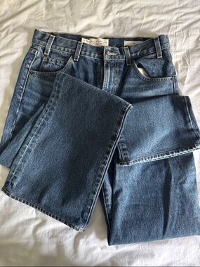 Nili Lotan Men's Dark Blue Straight-Leg Jeans